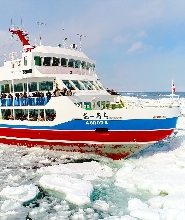網走破冰船「極光號」流冰觀光