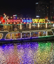 峴港瀚江夜間遊船之旅（Vinh Anh Cruise提供）