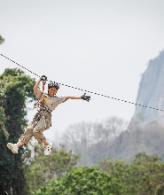 芭堤雅泰山叢林探險滑索體驗