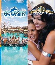 華納電影世界、海洋世界、狂野水上世界、天堂農莊黃金海岸單日門票