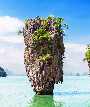 乘坐長尾船遊覽普吉島007島和海上皮劃艇