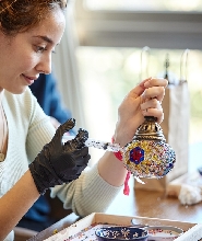 伊斯坦堡：馬賽克燈工作坊，含茶點與土耳其軟糖