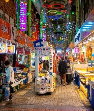 釜山天空膠囊列車日落夜景與街頭美食之旅
