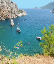 安塔利亞波多切內維茲灣全日遊船之旅