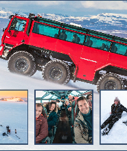 黃金瀑布出發| 冰川巨輪車之旅