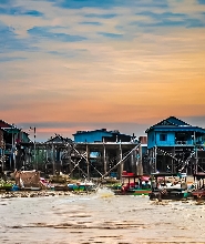 柬埔寨暹粒洞裏薩湖&水上浮村半日遊（含來回接送）