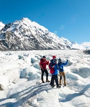 新西蘭庫克山塔斯曼冰川直升機飛行&徒步體驗