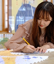 慶州扇面繪製新羅王朝民間畫