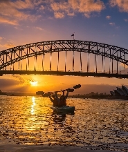 雪梨日出獨木舟小團遊：雪梨港灣大橋、雪梨歌劇院