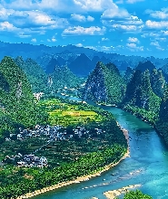 【不起早】灕江三遊【四星遊船+九馬畫山竹筏+漓岸觀光車】