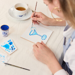 阿姆斯特丹傳統荷蘭藍瓷彩繪工作坊