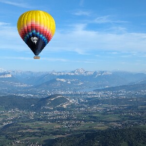 在安錫地區的熱氣球飛行