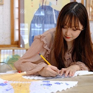 慶州扇面繪製新羅王朝民間畫