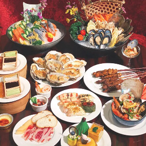 廣州建國酒店2大1小自助晚餐（鮮活海鮮日式壽司西式料理不限量）