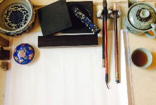 香港灣仔Ka Atelier水墨畫工作坊體驗圖片