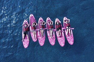 藍白拖水上俱樂部 - 小琉球SUP／獨木舟體驗(贈送空拍照)