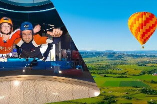黃金海岸熱氣球 + 免費 iFLY 室內跳傘體驗
