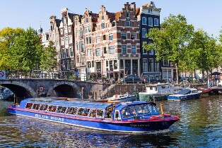 阿姆斯特丹運河遊船（可選含小吃盒）