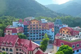 深圳東部華僑城黑森林嘉途酒店森林親子房（雙早+雙人森林小火車+叢林穿越+室內外兒童樂園+泳池水上樂園+親子體驗）