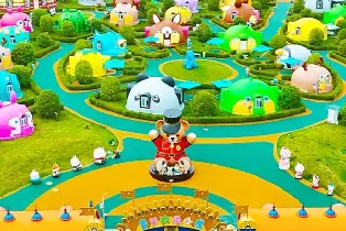 童夢歡樂小屋主題大牀房（1晚住宿 2大2小温泉 五大主題樂園）