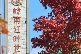 新豐嶺南紅葉世界（山湖居麻將房/湖景玻璃房/茶韻居房+早餐+雙人遊園+天空之城觀光車往返+大門票）