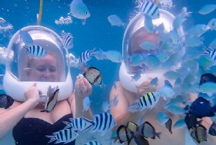 宿霧頭盔潛水體驗