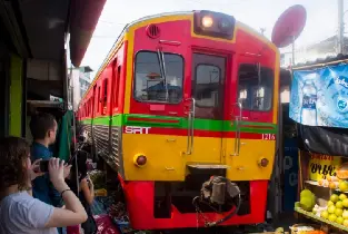 Amphawa Floating Market & Maeklong Railway Market Tour