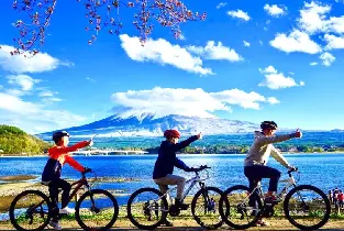 【東京出發】2026富士山山中湖單車騎行/遊船&忍野八海&河口湖大石公園/楓葉迴廊&新倉山淺間公園/天梯小鎮一日遊